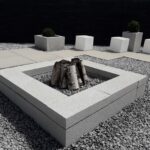 ★Palenisko ogrodowe z betonowych pustaków ogrodzeniowych