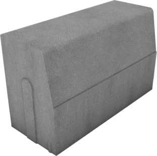 POLBRUK KRAWĘŻNIK   POŁÓWKA 20X30X50   Szary